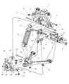 Diagram for 2004 Dodge Viper Steering Knuckle - 5290031AC