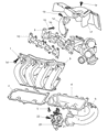Diagram for Chrysler Sebring Intake Manifold Gasket - 4781278AA