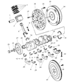Diagram for Dodge Ram Van Flywheel Ring Gear - 2843214