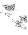 Diagram for 2006 Dodge Durango Engine Mount Bracket - 52855236AE