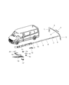 Diagram for 2008 Dodge Sprinter 3500 Door Seal - 5135206AA