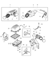 Diagram for Jeep Grand Cherokee Intake Manifold Temperature Sensor - 5149279AC
