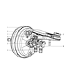 Diagram for 2009 Chrysler Sebring Brake Master Cylinder - 68004718AA