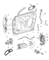 Diagram for Chrysler Town & Country Door Check - 4717229AB