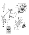 Diagram for 2010 Jeep Liberty Cooling Fan Assembly - 68033228AA