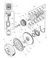 Diagram for 2000 Dodge Ram 3500 Crankshaft Seal - 53021075