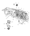 Diagram for 2005 Dodge Grand Caravan Cooling Fan Assembly - 4809170AE