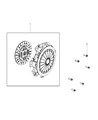 Diagram for Dodge Challenger Pressure Plate - 5038119AH