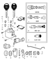 Diagram for Chrysler Grand Voyager Door Lock Cylinder - 4778149