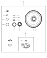Diagram for 2011 Ram 1500 Automatic Transmission Output Shaft Seal - 68089735AA