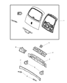 Diagram for 2002 Chrysler PT Cruiser Tailgate Handle - TH29DX8AG