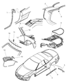 Diagram for 2006 Chrysler Sebring Weather Strip - 5056002AB