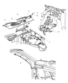 Diagram for 2009 Jeep Grand Cherokee Windshield Washer Nozzle - 55079049AA