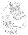 Diagram for Chrysler Sebring Exhaust Manifold - 4777054