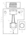 Diagram for 2010 Dodge Viper Piston - 68030896AC