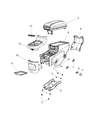 Diagram for 2021 Dodge Durango Armrest - 1YU74LA8AC