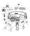 Diagram for 2002 Dodge Stratus Dimmer Switch - 4608603AE
