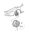 Diagram for 2006 Chrysler Sebring Spare Wheel - 4879240AA