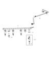 Diagram for 2014 Jeep Compass Fuel Rail - 4627355AA