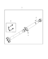 Diagram for Jeep Drive Shaft - 52123629AA