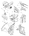 Diagram for 2003 Chrysler Town & Country Trunk Lid Lift Support - VLRS0106AA