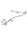 Diagram for 2003 Chrysler Voyager Throttle Cable - 4861261AB