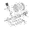 Diagram for Jeep Grand Cherokee Crankshaft Pulley - 4792815AB