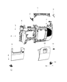 Diagram for Jeep Steering Column Cover - 6AA94TX7AB