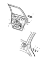 Diagram for 2003 Jeep Grand Cherokee Door Handle - 5FW46XRVAC