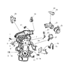 Diagram for Chrysler PT Cruiser Throttle Position Sensor - 5033223AC