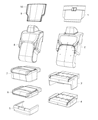 Diagram for 2019 Ram 1500 Seat Cover - 6RF30BD3AB