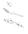 Diagram for 2005 Chrysler Town & Country Exhaust Pipe - 4881024AD