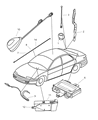 Diagram for Chrysler 300M Antenna Cable - 5066207AB