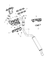 Diagram for Chrysler Pacifica Exhaust Pipe - 5171143AC