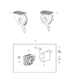 Diagram for 2020 Jeep Grand Cherokee Horn - 68386895AA