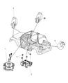 Diagram for Chrysler Air Bag Sensor - 4896061AB