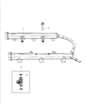 Diagram for 2011 Chrysler 200 Fuel Injector - 5184085AC