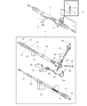 Diagram for 1995 Dodge Avenger Rack And Pinion - MB910690
