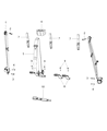 Diagram for 2011 Ram 3500 Seat Belt - 5KQ121DVAC