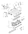 Diagram for Chrysler Cirrus Intake Manifold - MD333780