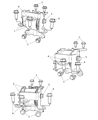 Diagram for 2007 Jeep Compass Engine Mount - 5105669AD