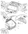 Diagram for Dodge Magnum Trunk Lid Latch - 5065581AA