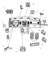 Diagram for Dodge Ram 2500 Ignition Lock Assembly - 56049838AC