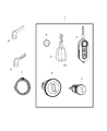 Diagram for Ram ProMaster 2500 Car Key - 68224014AA