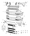 Diagram for 2015 Jeep Cherokee Grille - 68138356AA