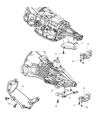 Diagram for Dodge Ram 1500 Transmission Mount - 52020853AB