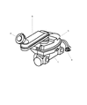 Diagram for Chrysler Grand Voyager Brake Master Cylinder Reservoir - 4797630