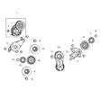 Diagram for Jeep Wrangler A/C Idler Pulley - 4627851AA