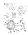 Diagram for 1997 Chrysler Sebring Wheel Cylinder - V2102296AA