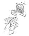 Diagram for 2004 Jeep Grand Cherokee Weather Strip - 55135878AD